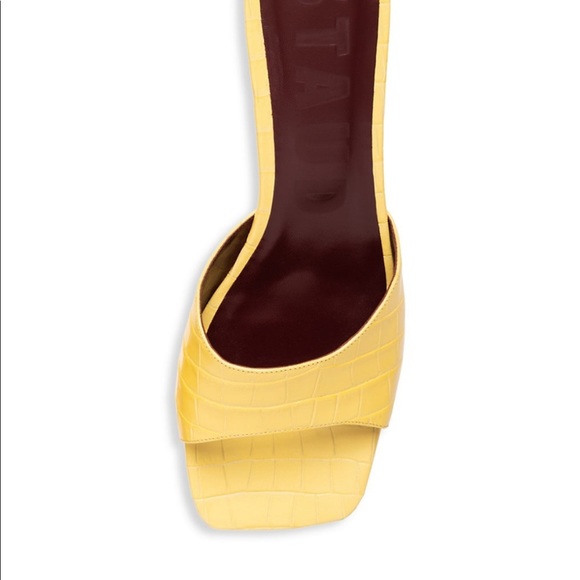 NWT - NEVER WORN - STAUD Simone Sandal - Size 38 (US 8) - Wallflower Faux Croc - Picture 3 of 7